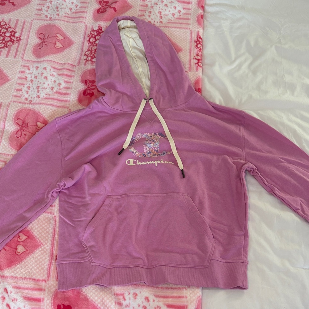 Champion Light Pink Pullover Hoodie